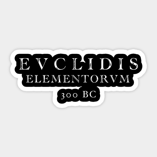Euclid's Elements Sticker by Mr16181618